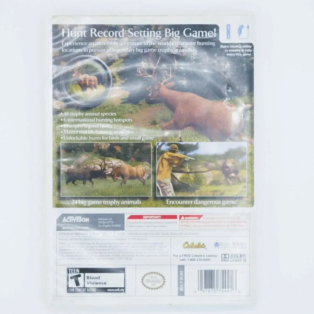 Wii Cabela's Big Game Hunter and Championship Foosball